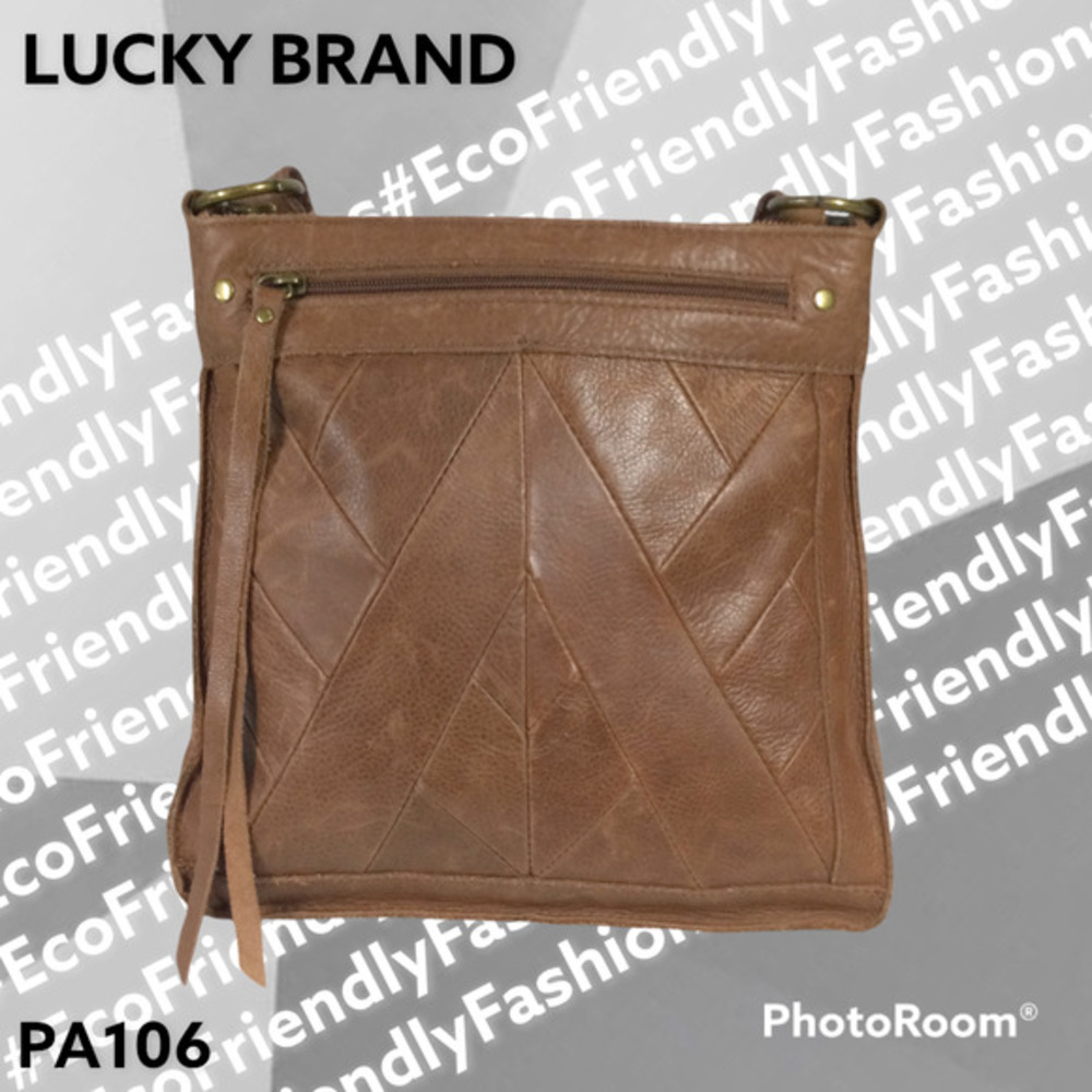 Lucky Brand Women's Rayla Patchwork Crossbody Brown